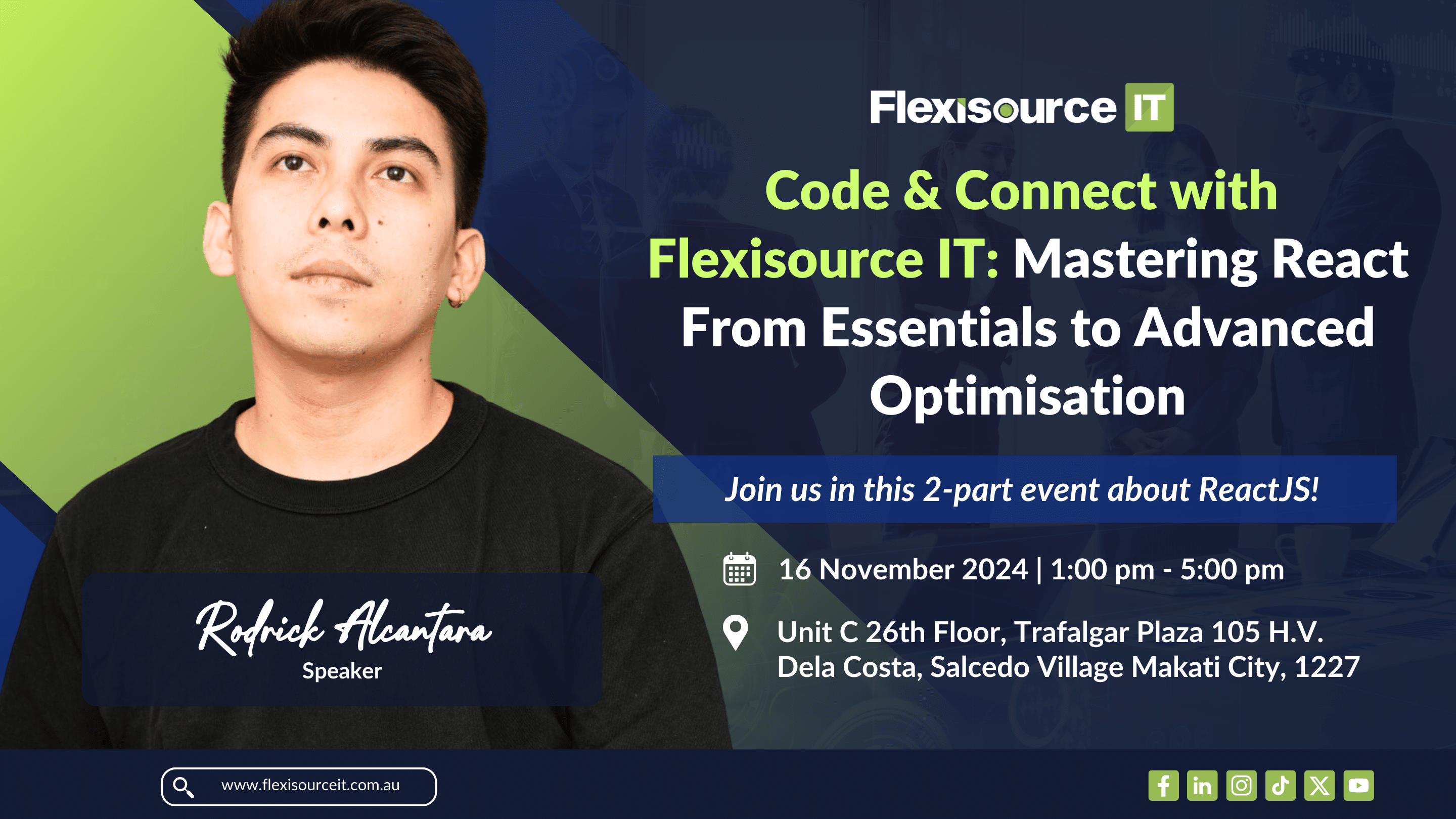 Code & Connect with Flexisource IT - ReactJS Event